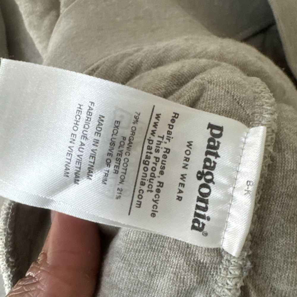 Patagonia Organic Cotton Quilted Full-Zip Hoody Mens XL Grey - Picture 10 of 12
